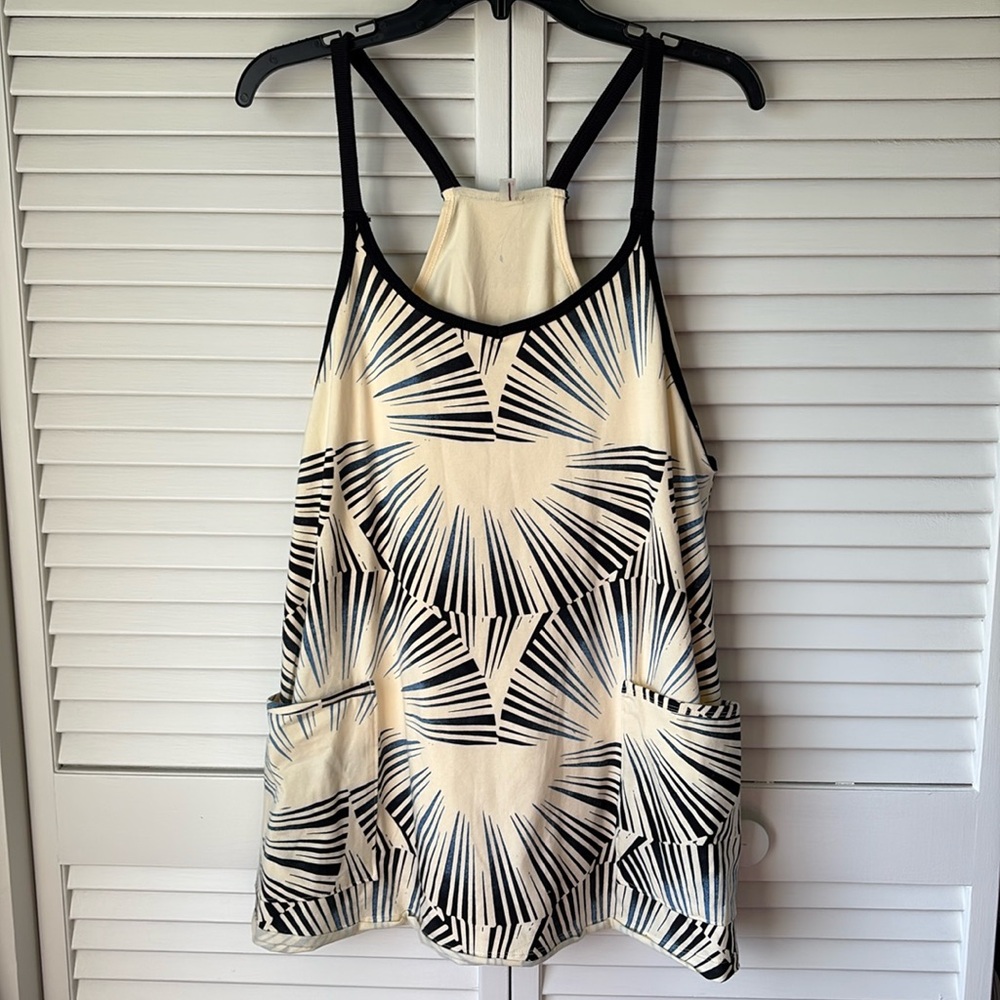 NWOT FP Movement Hot Shot Printed Mini Dress Sunrise Geo Small
